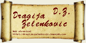 Dragija Zelenković vizit kartica